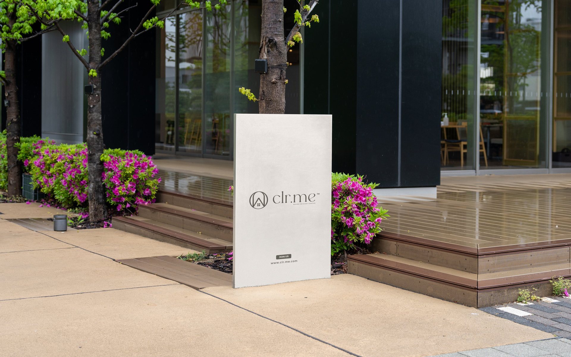clr.me sign outside a building